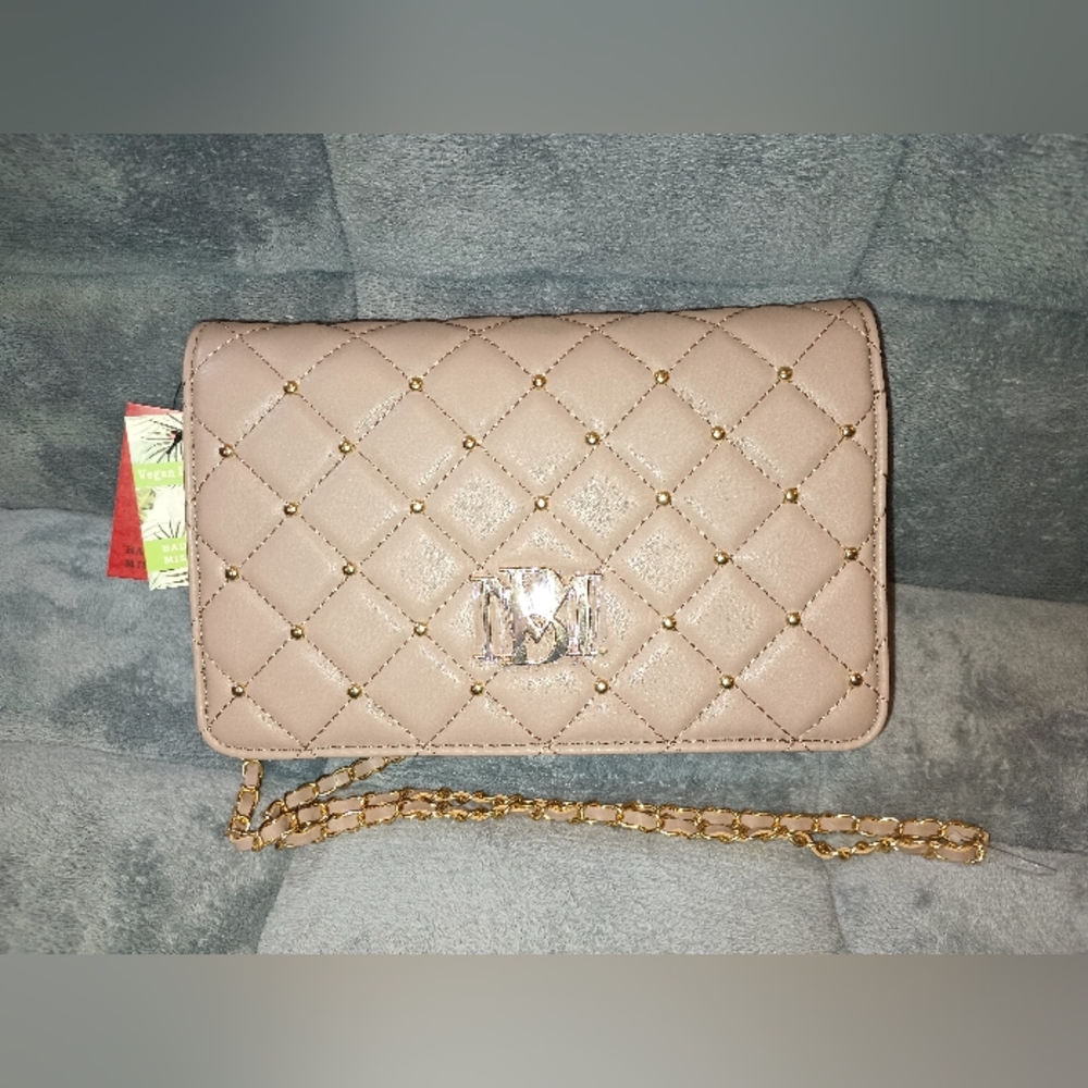 Taupe Badgley Mishka Crossbody With Round Studs